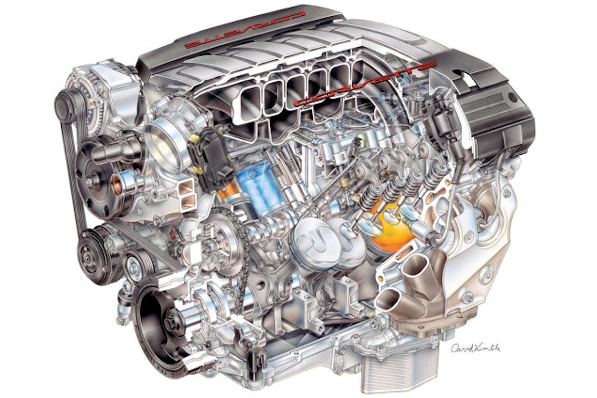 2014 "LT-1" 6.2L V-8 VVT DI (LT1) for Chevrolet Corvette