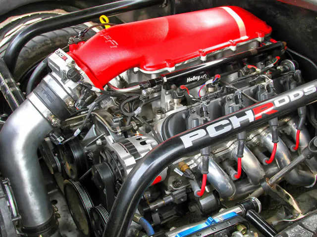 The C10's PCHRods-built LS1 puts power to the pavement.