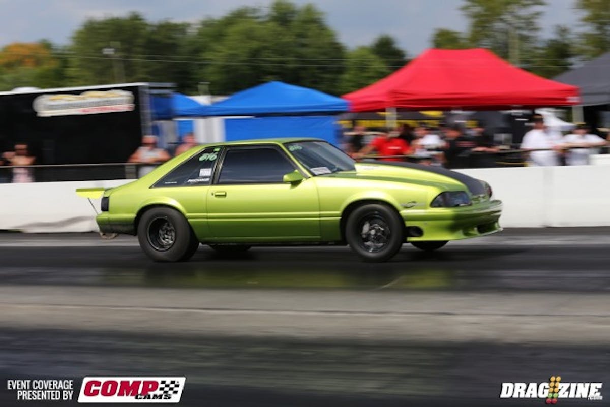 Chris Evans rocketed right into the 4.90s in Ultra last night. Evans and teammate Matt Butrim recently updated the car and he didn't get much testing time in with the Ultra combination. It looks likehe's got a handle on what it takes to go fast—he's currently in the number three spot, and this is the fastest pass he's got so far in Ultra trim.