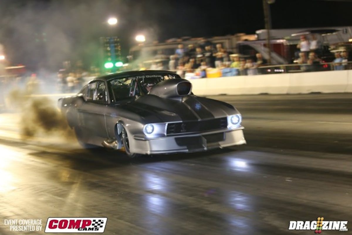 Right here becomes the end of the line for Rich Shainline in Outlaw Big Tire...