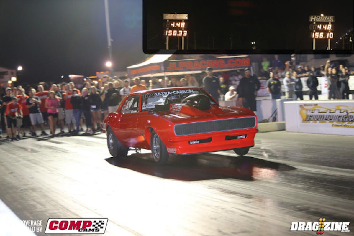 Ron Rhodes and Jamie Stanton faced off in an insane battle in X275--the difference on the tree of .029 and .06 in ET is all that separated the winner from the lower in this battle of the titans. What a great weekend for two of the fiercest competitors in heads-up racing today!