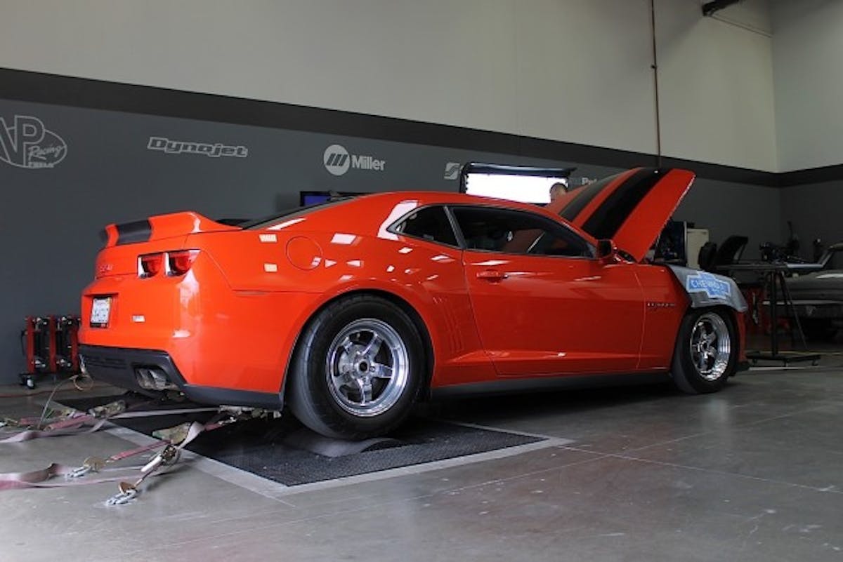 Layin' down the hammer.