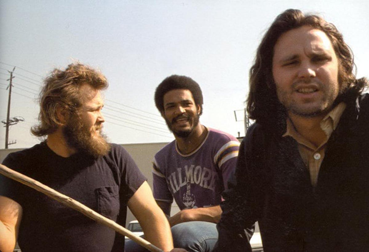 (L to R) Friend Babe Hill, Bodyguard Tony Funches, and Jim Morrison.