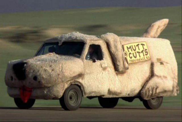 The original "Mutt's Cutts"-mobile from Dumb and Dumber. Poetry in motion, no?