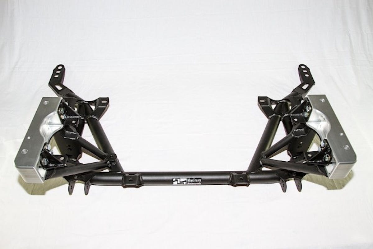 The MM K-member for Ford S197 chassis Mustangs. 