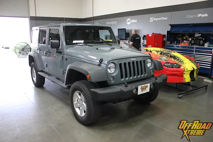 With its Eibach lift kit installed, the Jeep didn't look 100-percent ready to conquer the trails.