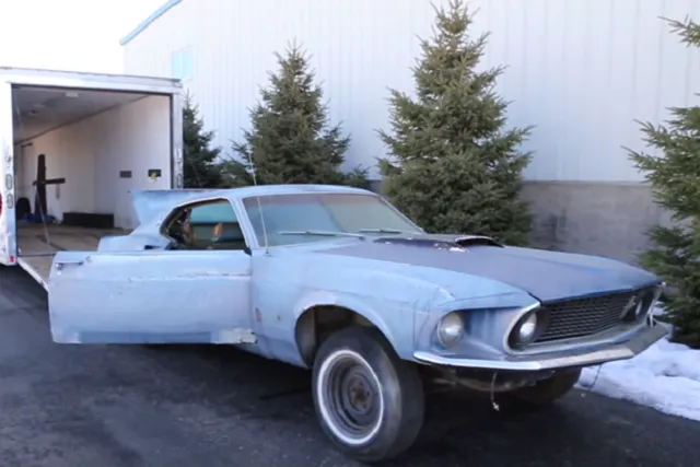 What the Mustang currently looks like.