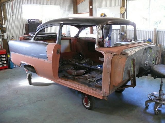 The build as it began.