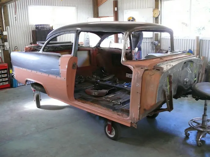 The build as it began.