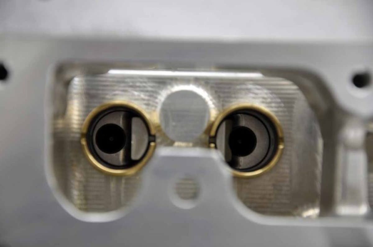 Lifter bores are bushed to a .937-inch dimension to accept the roller lifters.