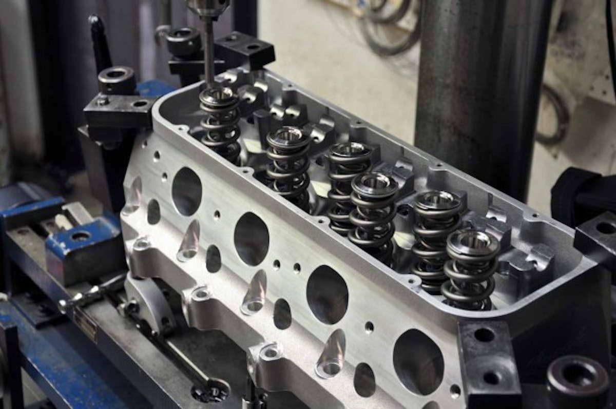 PAC triple valve springs are necessary to control the valvetrain motion in this engine; boost presents concerns not seen in naturally aspirated engines, and the springs must be up to snuff.