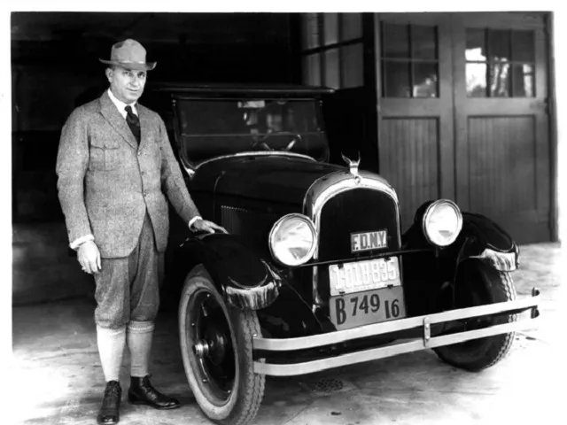 Walter Chrysler with a Chrysler Six