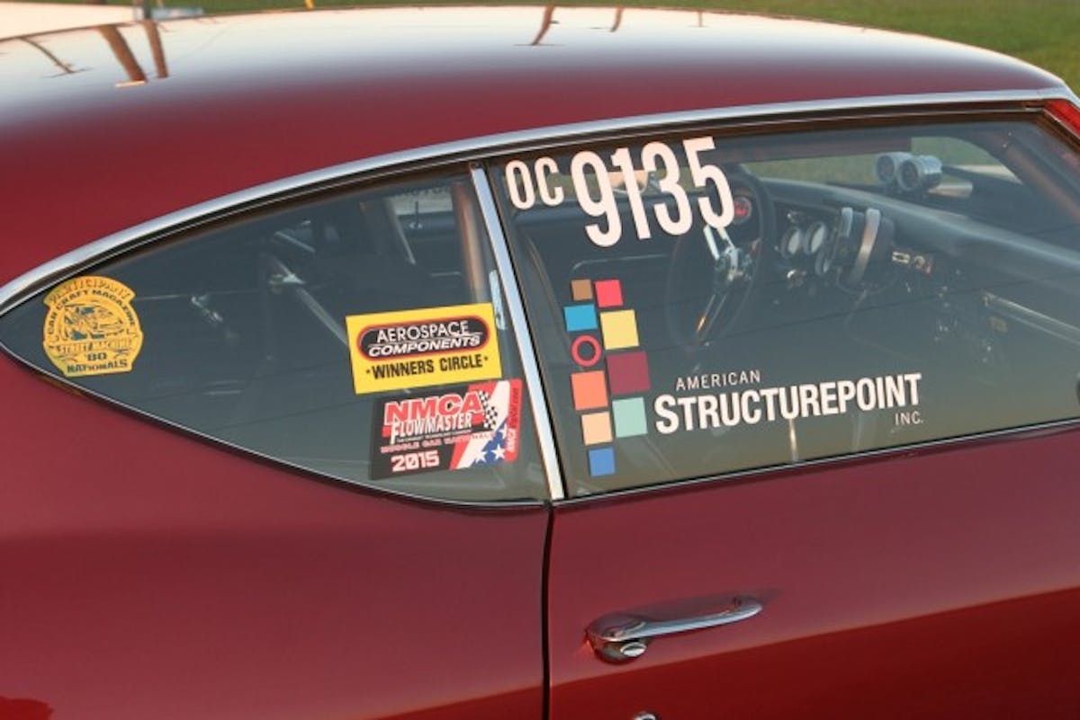 Structure Point is one of Hornback's sponsors, and he hopes to have NA 10.5 numbers on the window for 2016, instead of OC.