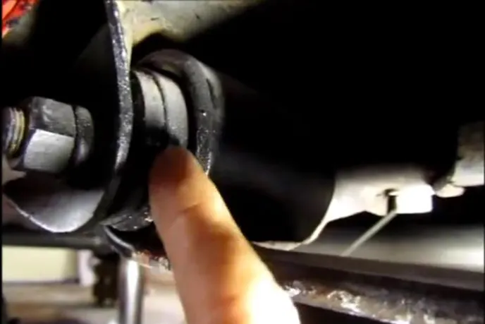 This is the front leaf spring pocket on 70-81 Camaro/Firebird/Etc. There are three bolts here to remove.