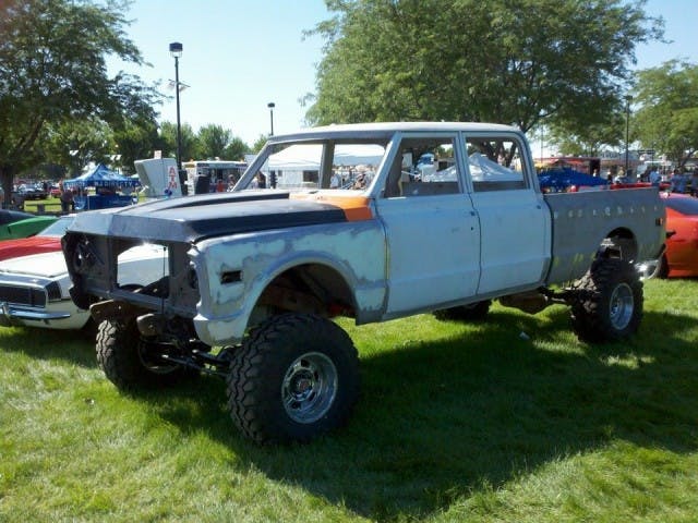 The partially completed Suburban was out and about at a show 'n shine event in November 2014.