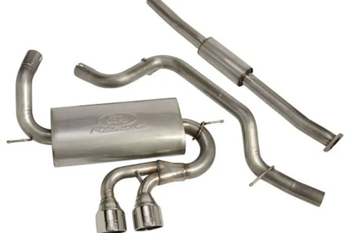 Really? The Mustang GT gets a supercharger kit that almost doubles HP output and the Focus RS gets an exhaust kit? Image courtesy Ford Racing.