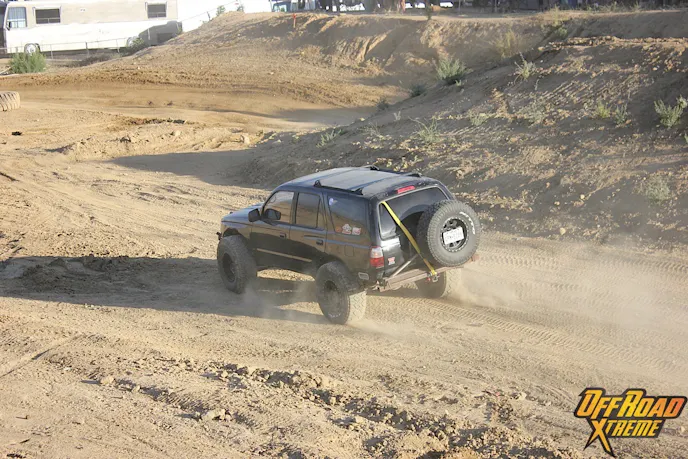 The 4Runner speeds off back to its perch after another successful recovery.