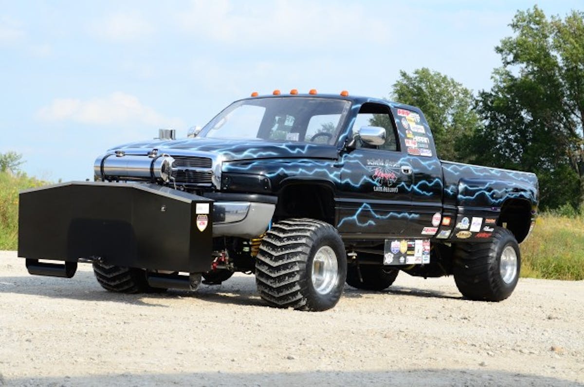 Brad and Susie Ingram’s ’96 Ram 3500 is a champion sled puller sponsored by Scheid, and has extensive injector upgrades.
