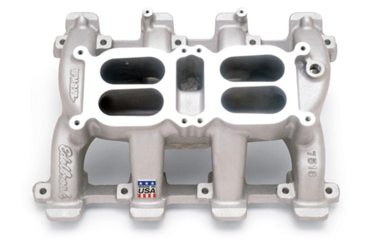 Dual car LS intakes are a hot rodder's favorite. Image courtesy Edelbrock. 