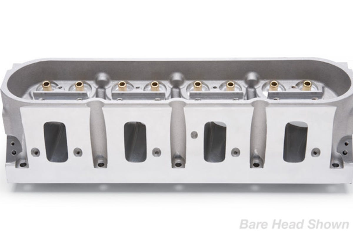 Edelbrock's E-CNC heads for LS engines will most likely soon be custom-matched to LS intakes for optimal performance gains. Image courtesy Edelbrock.