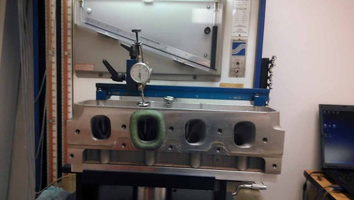 During the camshaft development process, Straub has Foxwell flow the cylinder head at particular critical points in order to come up with the best possible lobe profile. It's not all about peak numbers.