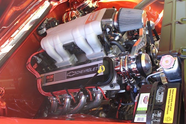 This mint-condition 502ci V8 was found by chance at an estate sale. Talk about lucky!