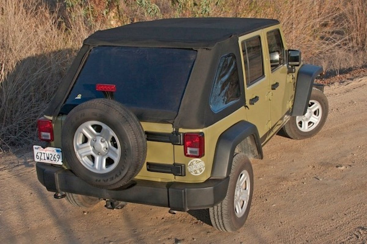 With a clean cut look, the Bestop Black Twill Trektop NK added just the right style we were looking to give our Project Sgt. Rocker 2013 Jeep Wrangler JKU.