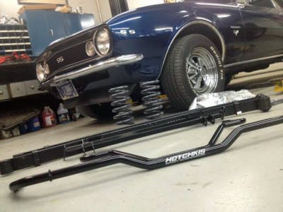 Hotchkis suspension was used to improve handling for autocross events, which the owner was eager to get into.