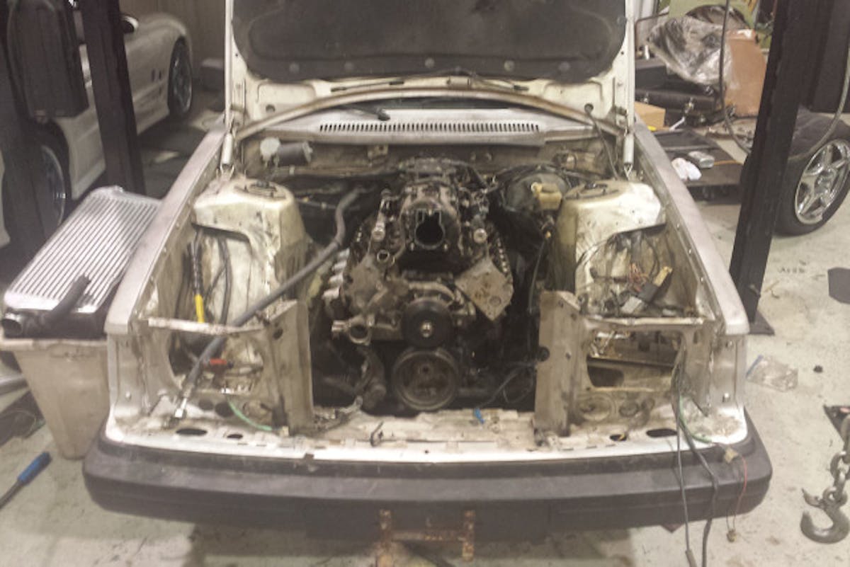 Engine and nothing else installed. Image courtesy Billy Sijthoff.