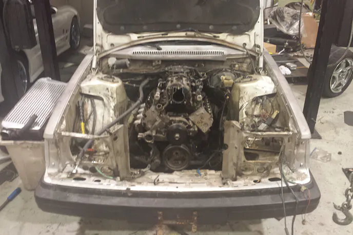 Engine and nothing else installed. Image courtesy Billy Sijthoff.