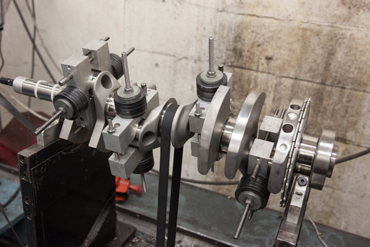 Balancing the rotating assembly. 