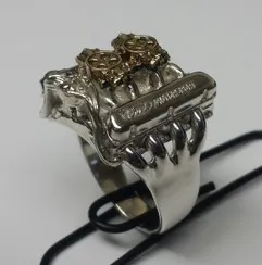 289_302_Ford_Power_all_sterling_Silver_with_Brass_dual_quads_Silver_Ford_Motorsport_valve_covers._Ford_3