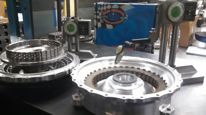 The engineering team at NCRC are checking a lock-up converter clutch height using a precision height gauge.