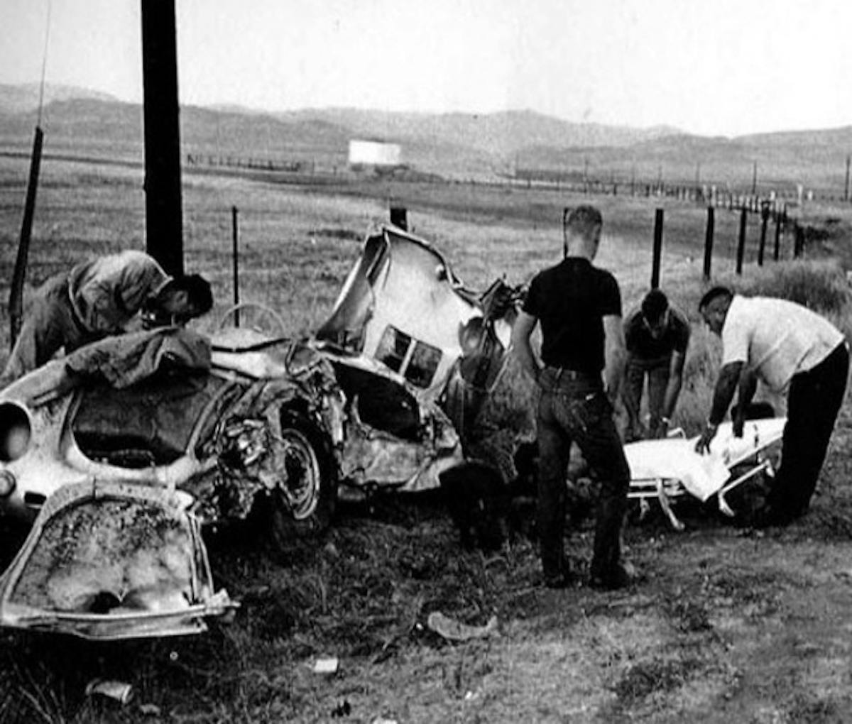 The crash site and scene of James Dean's death.