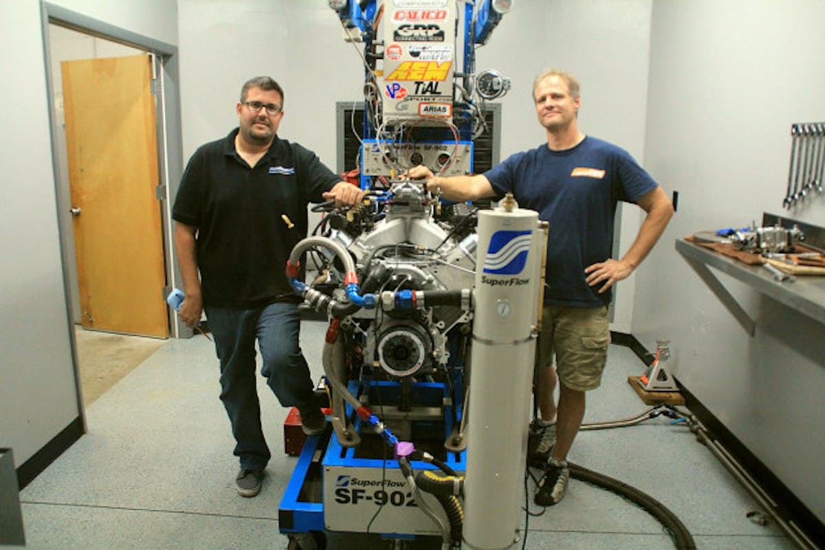 Steven Balusik Joe Irwin of Fast Forward Racing Engines on the left was responsible for machining and assembling the short block while the owner Steven Balusik on the right was respnsible for the rest. They were both very pleased with the results.