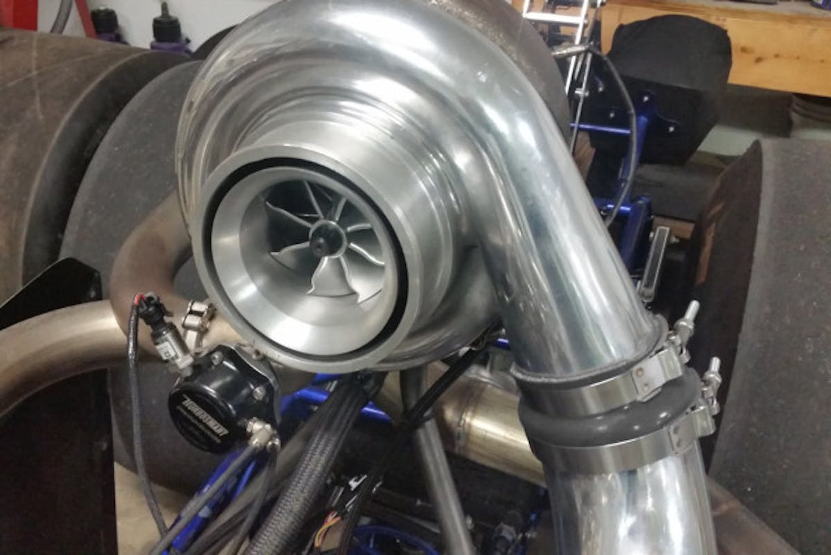 A 98mm turbocharger housing full of Bullseye Power's billet BatMo wheel motivates this super-consistent combination.