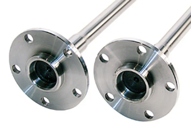 All of Moser's axles (pictured above) are crafted from USA-made steel, as well as alloys sourced and purchased locally.