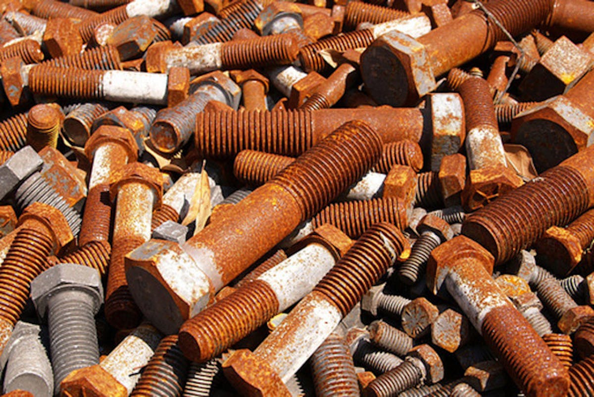 rust covered bolts