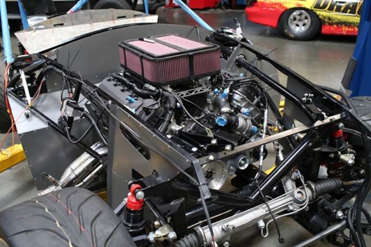 Our Coyote Cobra Jet engine as installed in our Factory Five Cobra.