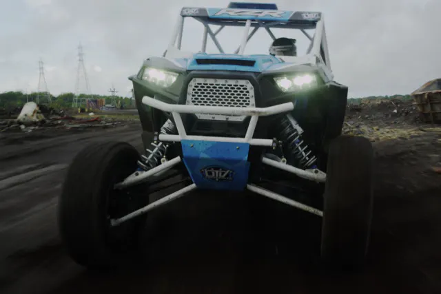 RJ is a UTV driver of championship caliber, so the course had to be challenging. Screenshot from video.