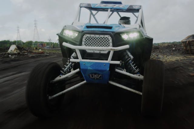 RJ is a UTV driver of championship caliber, so the course had to be challenging. Screenshot from video.