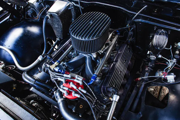 Not every engine with the distributor up front is a Ford...