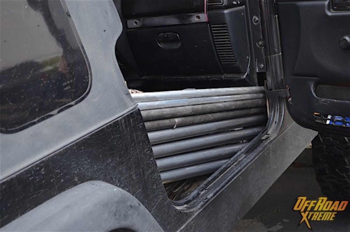 And that is how you fit 80 feet of tubing in a Jeep. We have a lot of fun work ahead of us. Stay tuned for more updates on the build.