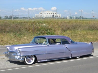 Cadillac's Standard of the World in front of the Gold Standard of the World-Ft. Knox.
