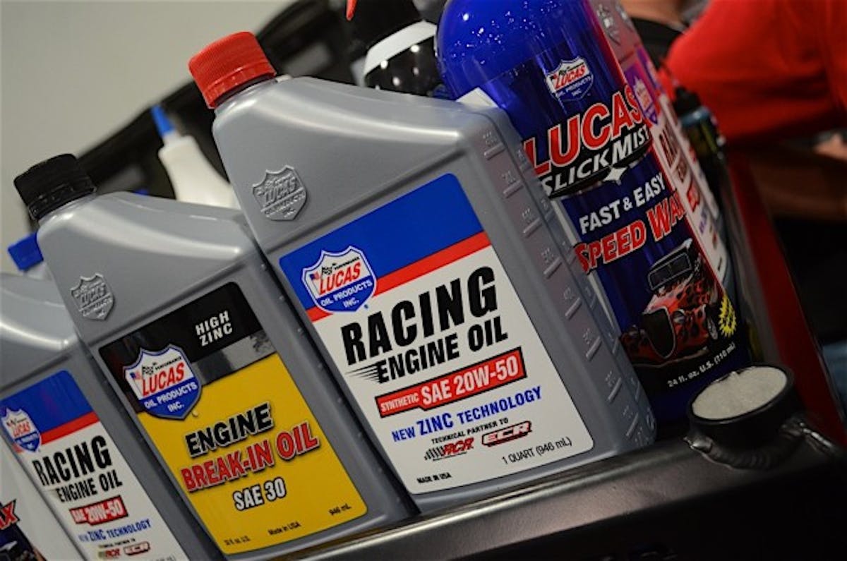Lucas Oil's big push this year is in its Synthetic Racing line.