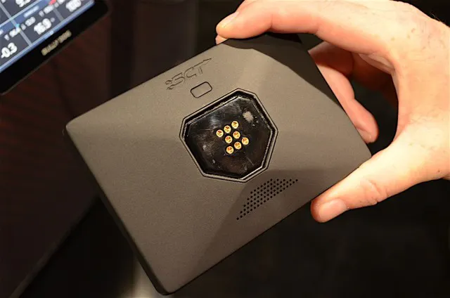 Magnets hold the GTX to its mount – no more wires or screws, just grab and go.