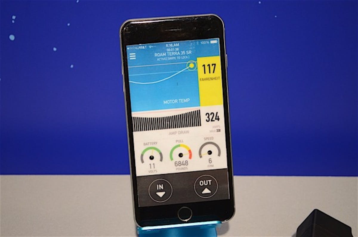 Superwinch's dedicated app can be used to operate its winches, and is available on both iOS and Android platforms.