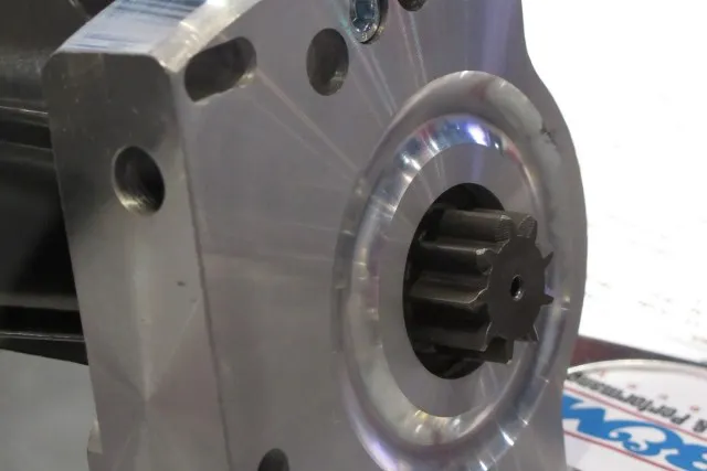 High-strength pinion gear.