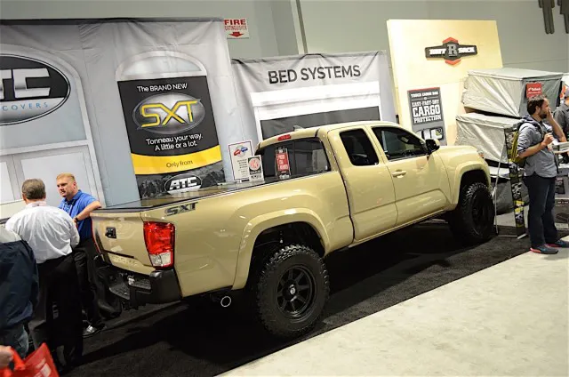The 2016 Tacoma using ATC's new SXT tonneau cover.