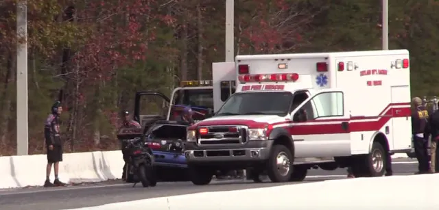 The quick responding safety safari got the track cleaned up and Nelson's car and himself tended to and back to racing in a timely matter.